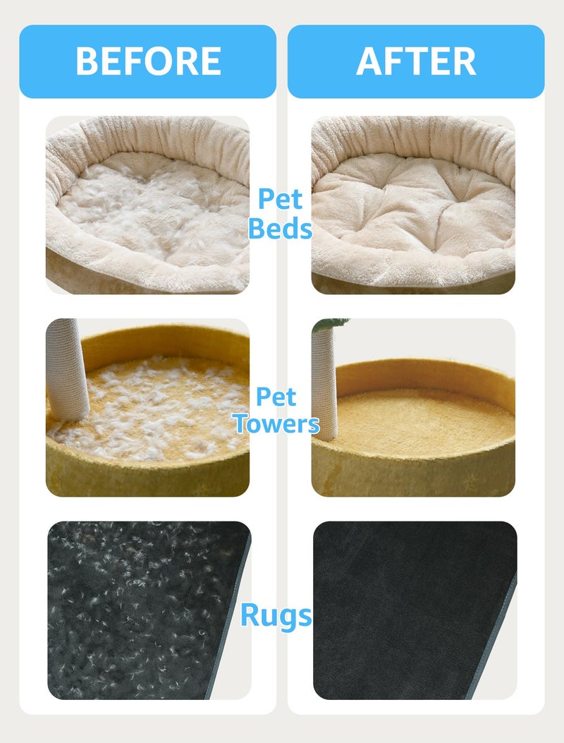 1 PCS Pet Hair Removal Tool - Lint Remover, Carpet Scraper & Shaver for Carpets - Dog & Cat Hair Remover with Carpet Rake for Car,Rugs,Couch,Furniture - Fur Cleaner Tool - Image 4