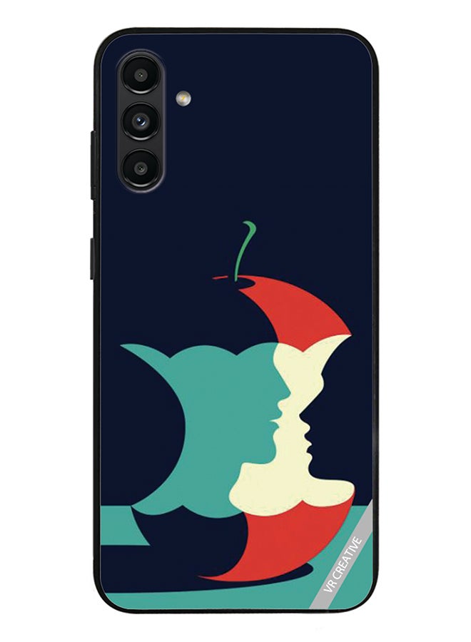 VR CREATIVE Protective Case Cover For Samsung Galaxy A13 5G Eaten Apple Design Multicolour - Image 1