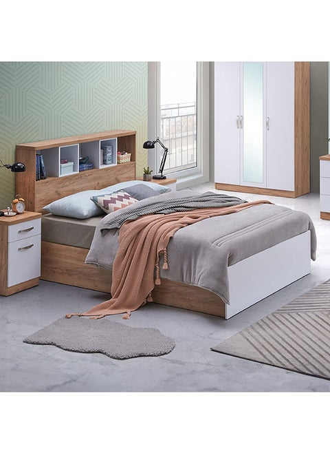 Juno Single Bed with Headboard Storage 224 x 100 x 100 cm
