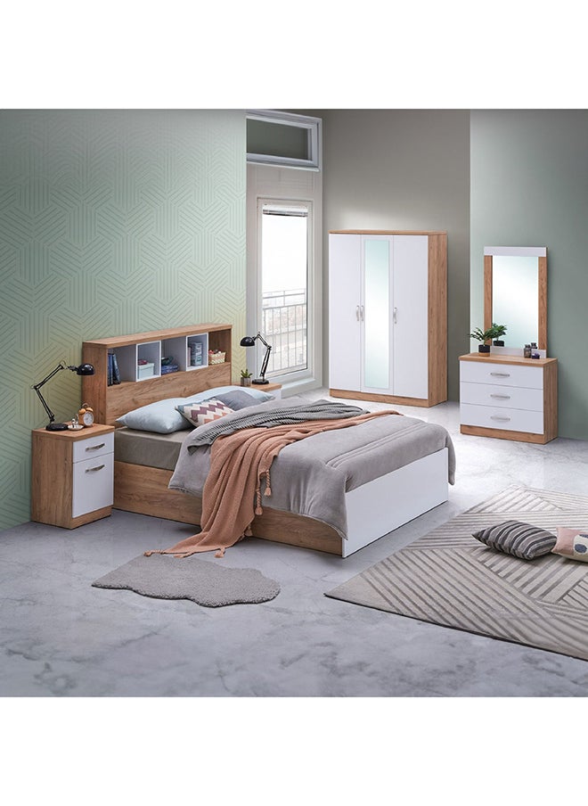 Juno Single Bed with Headboard Storage 224 x 100 x 100 cm