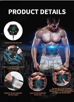 PYC ABS Stimulator Workout Equipment, Ab Machine USB Rechargeable Gear for Abdomen/Arm/Leg, Strength Training Equipment for Men and Women  - Image 2