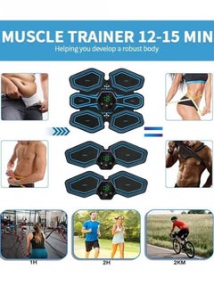 PYC ABS Stimulator Workout Equipment, Ab Machine USB Rechargeable Gear for Abdomen/Arm/Leg, Strength Training Equipment for Men and Women  - Image 4