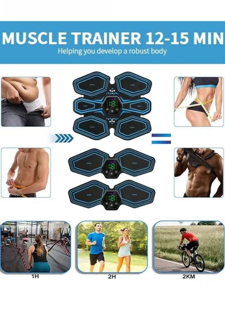 PYC ABS Stimulator Workout Equipment, Ab Machine USB Rechargeable Gear for Abdomen/Arm/Leg, Strength Training Equipment for Men and Women  - Image 4