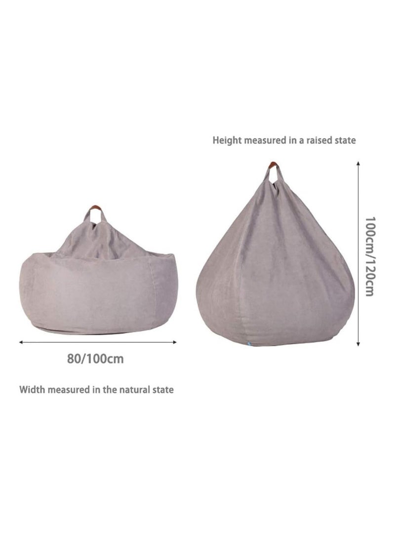 صحاره كرسي بين باج كبير للكبار بجيب جانبي – قماش كتان فاخر قابل للغسل – قاعدة 80 سم × ارتفاع 120 سم - Image 5