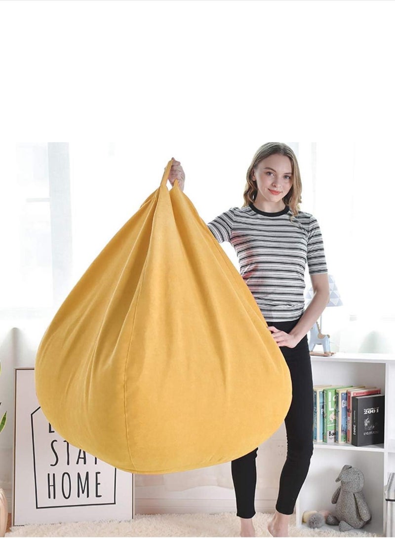 صحاره كرسي بين باج كبير للكبار بجيب جانبي – قماش كتان فاخر قابل للغسل – قاعدة 80 سم × ارتفاع 120 سم - Image 3