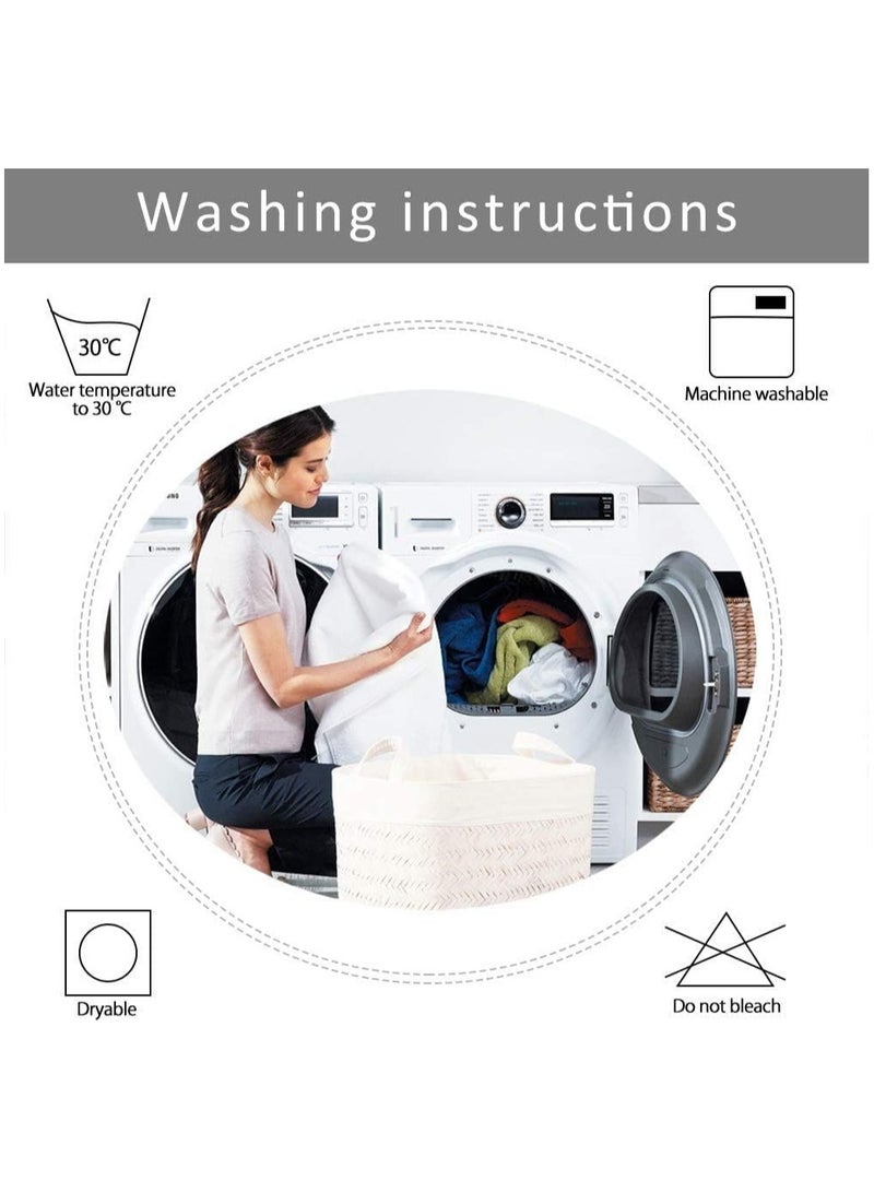 صحاره كرسي بين باج كبير للكبار بجيب جانبي – قماش كتان فاخر قابل للغسل – قاعدة 80 سم × ارتفاع 120 سم - Image 4