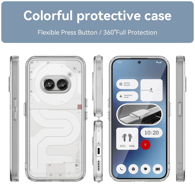HuHa Case Cover For Nothing Phone 2a Plus Candy Series TPU Phone Case(Transparent) - Image 2
