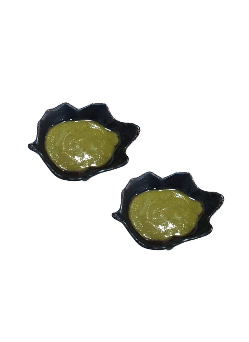 DECOR VIBES - DECOR VIBES Melamine Small Chutney Dip Bowl Set for Snacks Tiny Sauce Dip Bowls for Party and Daily use Serving Platter Unbreakable Matt Black Pack of 2 - Image 1