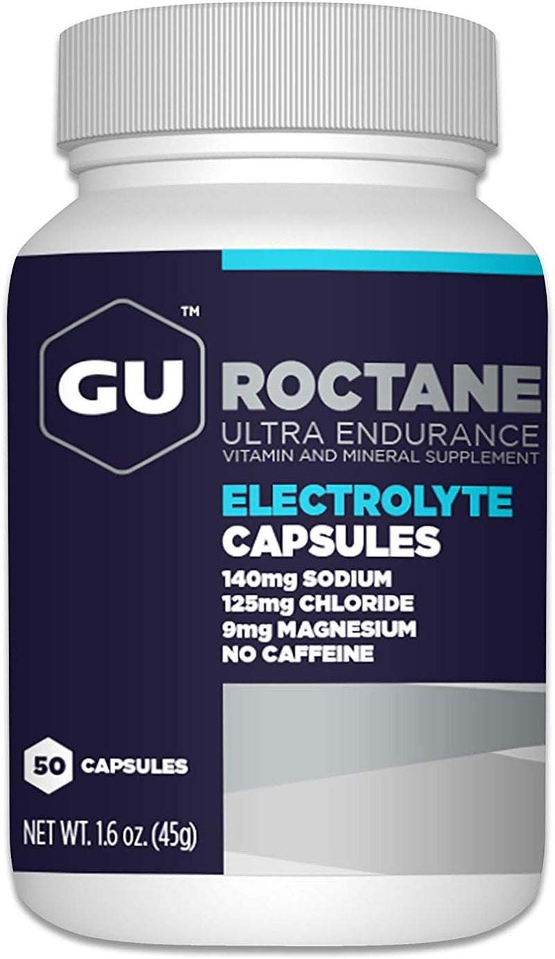 GU Energy Roctane Ultra Endurance Electrolyte CapsulesInformed Choice Energy for Before During or After Any Workout 50Count Bottle