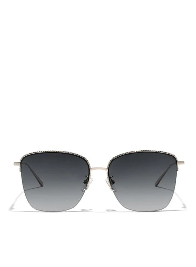 30Sundays MAGNOLIA Women Gray Sunglasses - Frame Material: Metal - Lens Color: Gray- Frame Color: Gold - Full Rim
