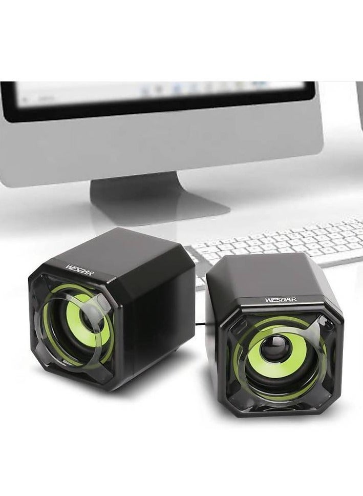 "WESDAR-CS2 Speakers - Stylish Design & Colorful - Dual Stereo Track - 1.35m Cable" - Image 4