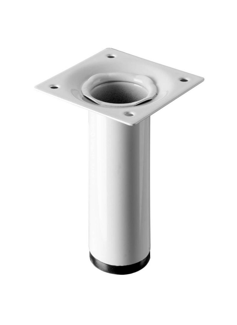 Hettich Hettich Steel Furniture Leg in White 30 X 100mm 