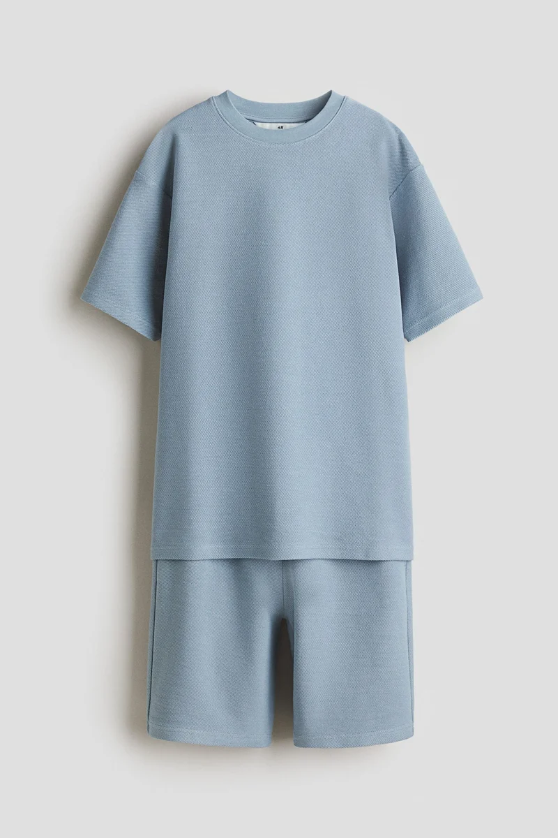 اتش اند ام طقم بنقشة بارزة - عبوة من قطعتين