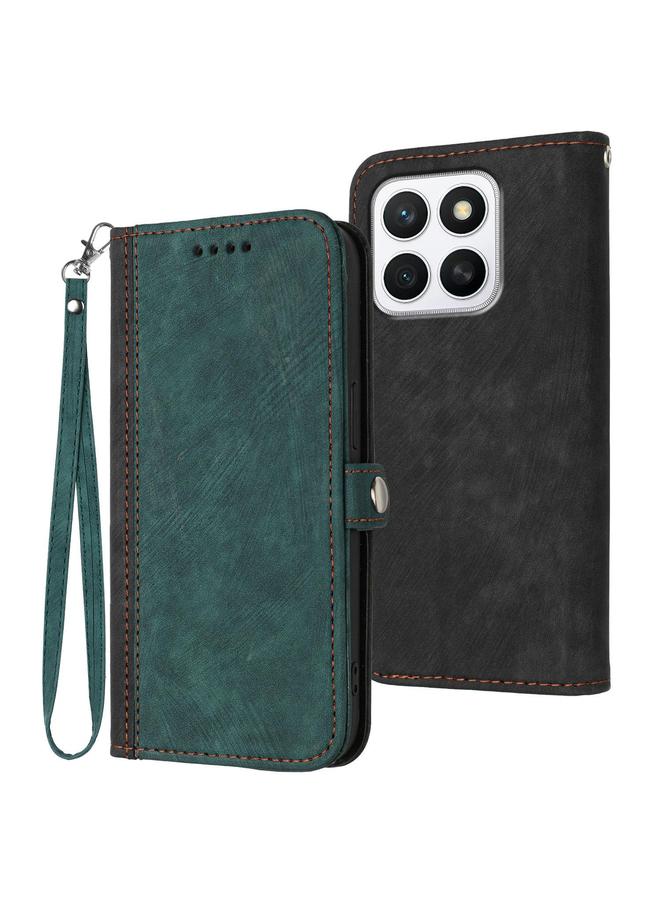 S-TOP Case For Honor X8c 4G Side Buckle Double Fold Hand Strap Leather Phone Case - Image 1