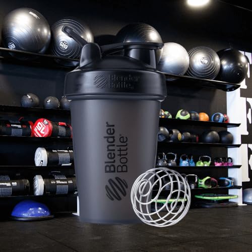 BlenderBottle Classic Shaker Bottle Perfect for Protein Shakes and Pre Workout, 20-Ounce, Pebble Grey - Image 2