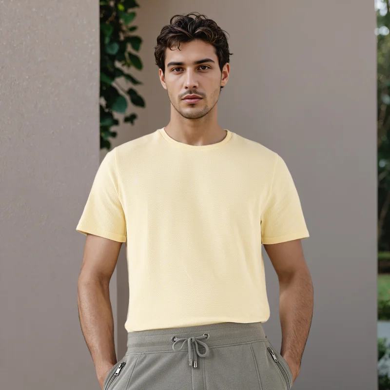 Popcorn Textured Regular Fit T-shirt