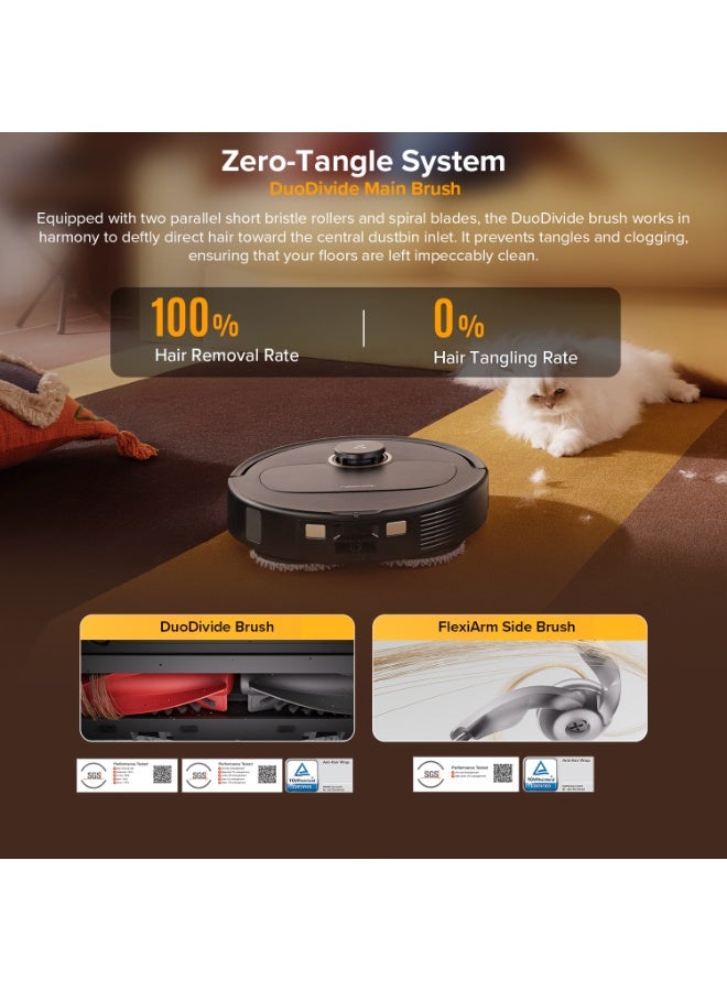roborock Qrevo 5AE Robot Vacuum and Mop, FlexiArm Edge Mopping, 12,000Pa Suction, Dual Zero-Tangle System, Smart Obstacle Avoidance, 10mm Mop Lifting, Auto Mop Washing&Drying, Self-Emptying&Refilling - Image 5