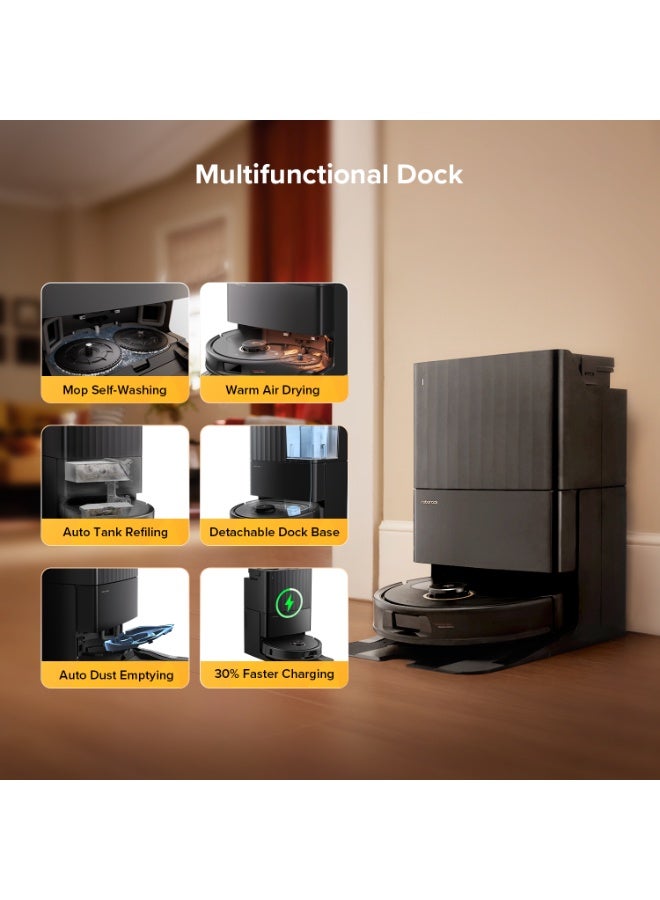 roborock Qrevo 5AE Robot Vacuum and Mop, FlexiArm Edge Mopping, 12,000Pa Suction, Dual Zero-Tangle System, Smart Obstacle Avoidance, 10mm Mop Lifting, Auto Mop Washing&Drying, Self-Emptying&Refilling - Image 3