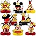 NF orange Mouse Table Honeycomb CenterpiecesCartoon Mouse Themed Table Topper Decor One Year Old Birthday Party Supplies8 Pcs - Image 2