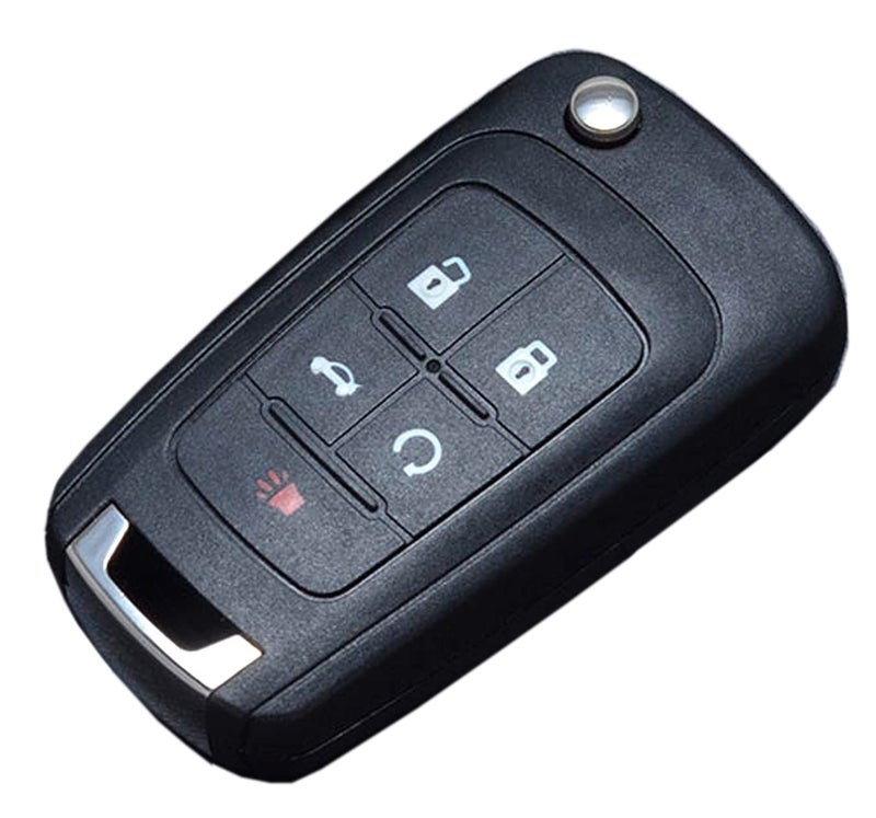 BTOZRF 5 Buttons Keyless Remote Flip Car Key Fob Fit for Chevy Camaro 2010-2016/Chevy Cruze 2010-2016/Chevy Equinox 2010-2016/Chevy Malibu 2010-2016 FCC OHT01060512 (1) - Image 4
