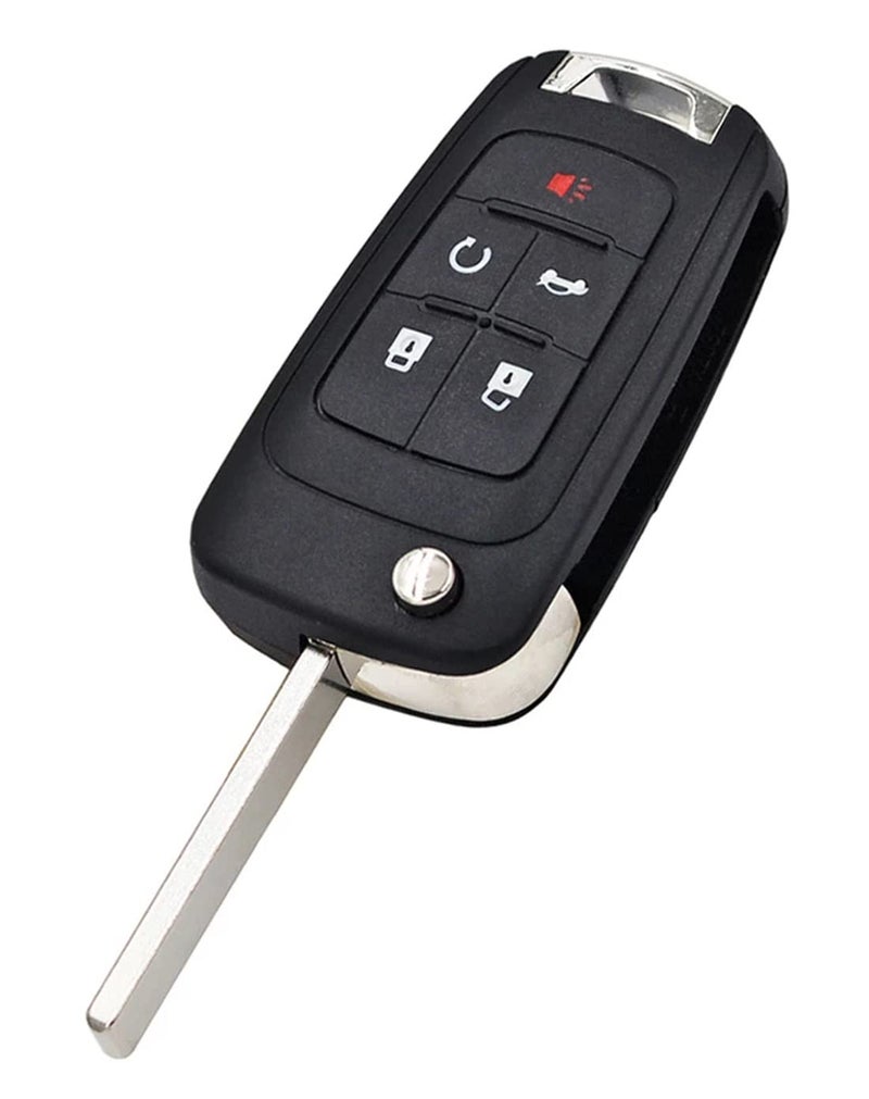 BTOZRF 5 Buttons Keyless Remote Flip Car Key Fob Fit for Chevy Camaro 2010-2016/Chevy Cruze 2010-2016/Chevy Equinox 2010-2016/Chevy Malibu 2010-2016 FCC OHT01060512 (1) - Image 3