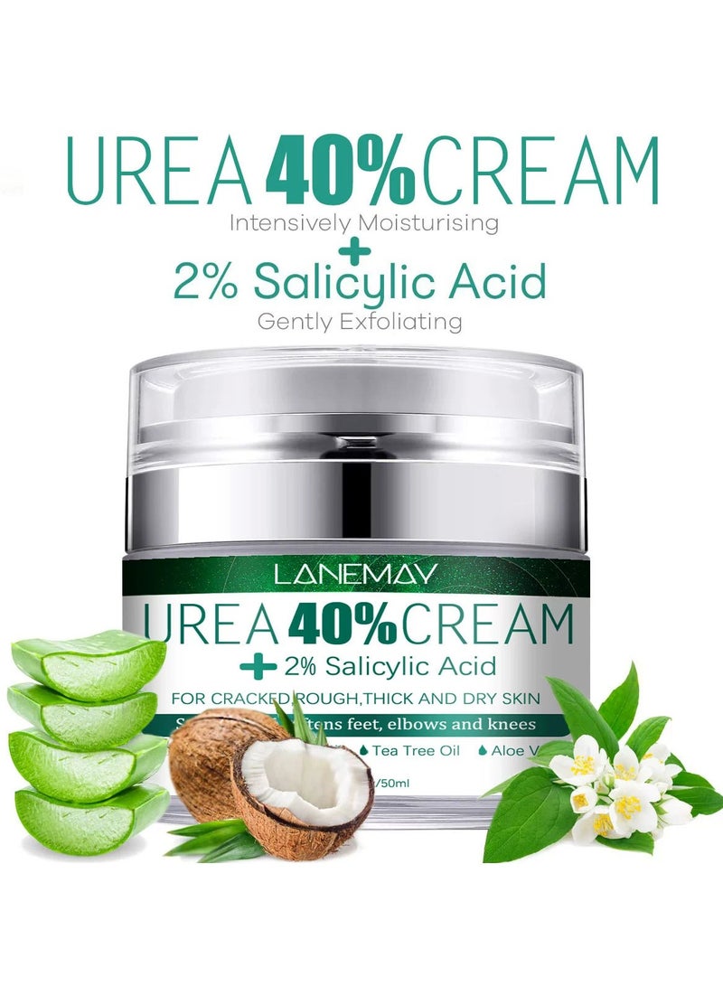 LANEMAY Urea Foot Cream for Cracked Heels – Callus Removal Dry Rough Skin Repair Moisturizing and Softening Foot Balm - Image 1