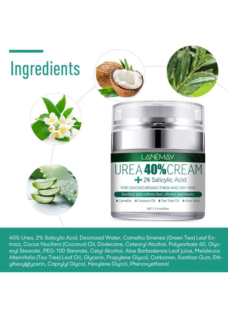LANEMAY Urea Foot Cream for Cracked Heels – Callus Removal Dry Rough Skin Repair Moisturizing and Softening Foot Balm - Image 3