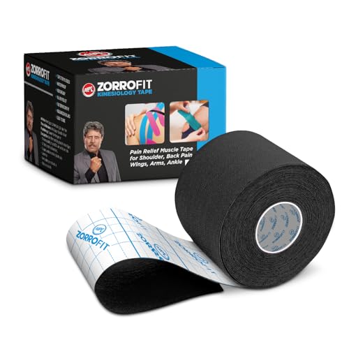 AIPL Zorrofit Kinesiology Tape for Physiotherapy Sports Injury Pain Relief Muscle for Shoulder Wings Arms Ankle KT Taping Waterproof Athletic for Pain Support - Image 1