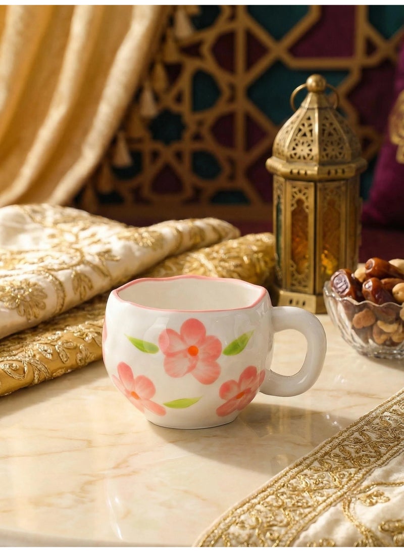 كوب قهوة سيراميك، كوب إسبريسو 300 مل للشاي التركي والكابتشينو واللاتيه - Image 2