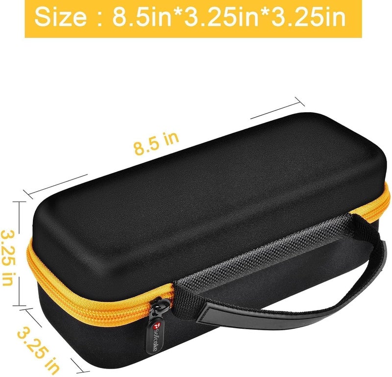 PSofcake Case Compatible with Fanttik X8 for APEX/APEX EV Tire Inflator Portable Air Compressor. Storage Holder for Airmoto for Hafuloky for ILTIDE for Woowind for Prilotte Air Pump (Box Only) - Yellow Anti topple design - Image 5