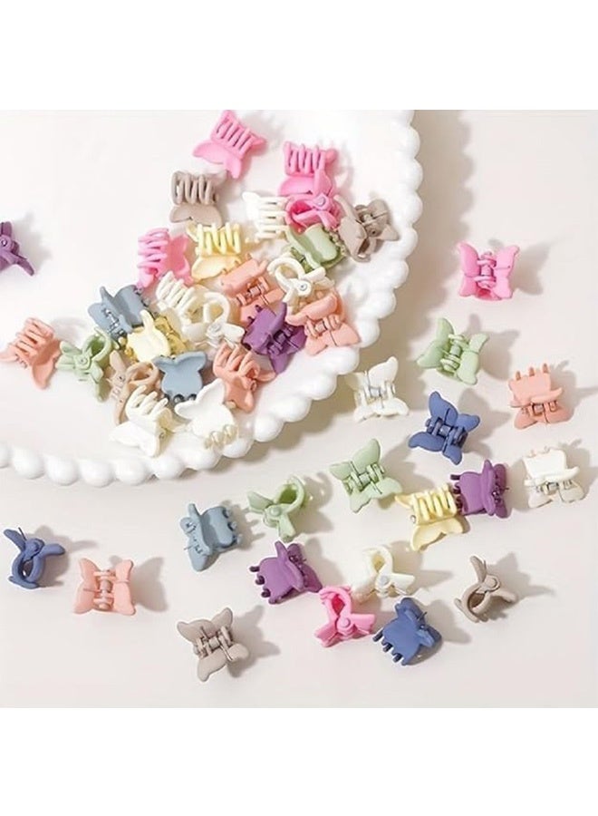 100 قطعة - مشابك شعر صغيرة على شكل فراشة للأطفال، مشابك شعر صغيرة لامعة للغاية للأطفال البنات، مشابك صغيرة للأطفال، إكسسوارات شعر للبنات - Image 4