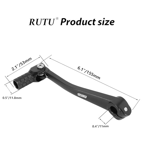 RUTU Folding Gear Shifter Shift Lever, Aluminum Dirt Bike Shift Lever, Compatible with XR50 CRF50 XR CRF 50cc 70cc 90cc 110cc 125c Motorcycle, Dirt Pit Bike Lifan 6061 Aviation Aluminum - Image 2