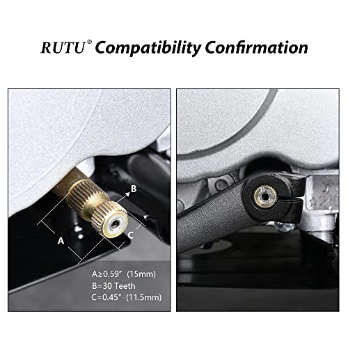 RUTU Folding Gear Shifter Shift Lever, Aluminum Dirt Bike Shift Lever, Compatible with XR50 CRF50 XR CRF 50cc 70cc 90cc 110cc 125c Motorcycle, Dirt Pit Bike Lifan 6061 Aviation Aluminum - Image 5