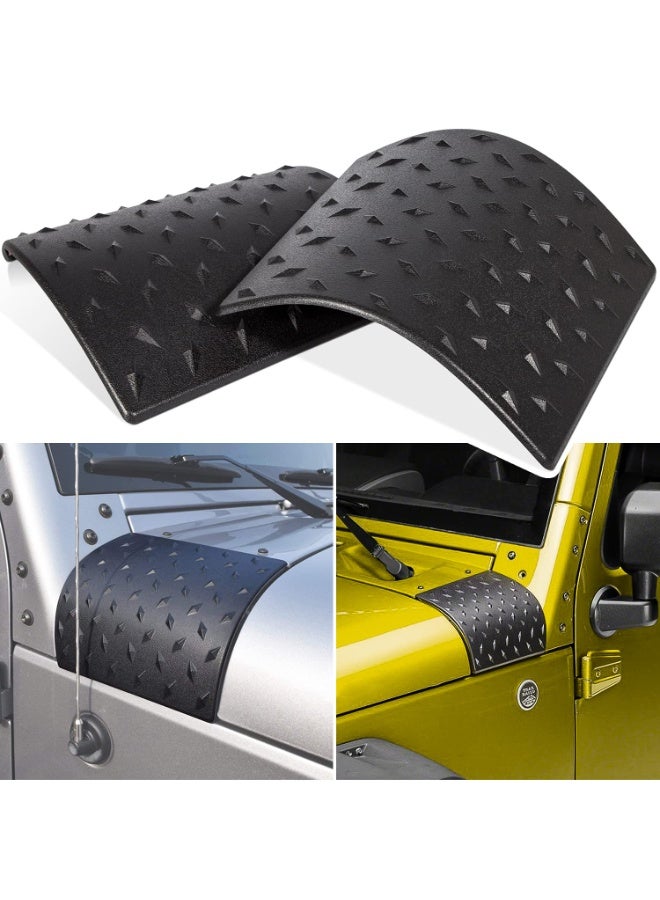 HALAMODO Danti Black Cowl Body Armor Outer Cowling Cover for Jeep Wrangler JK JKU Unlimited Rubicon Sahara X Off Road Sport 2007-2018 (Pack of 2) - Image 1