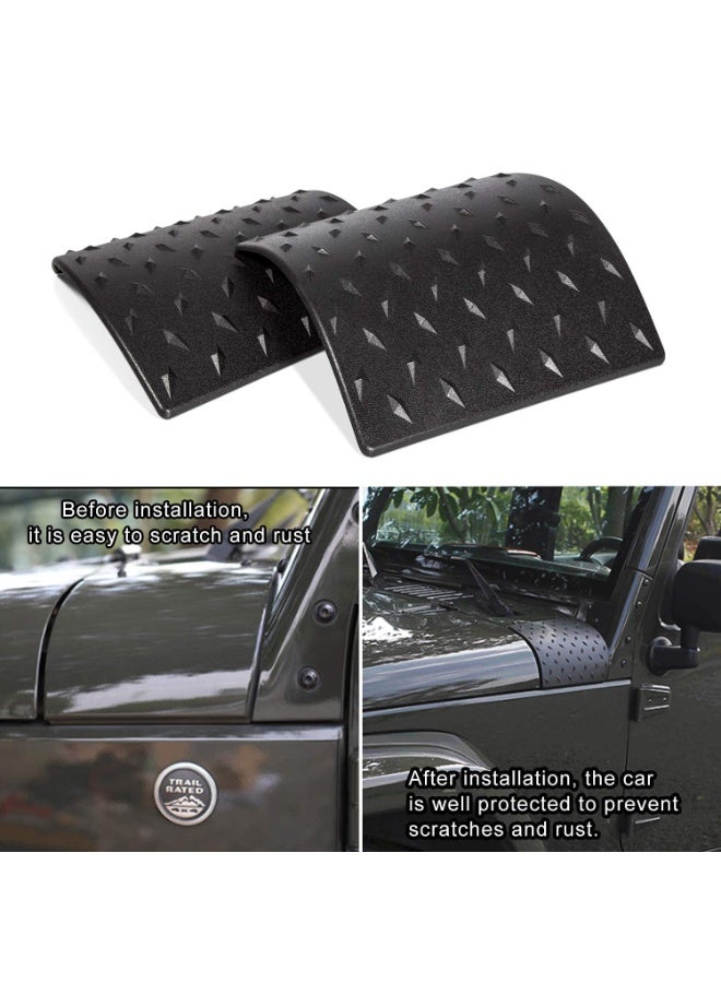 HALAMODO Danti Black Cowl Body Armor Outer Cowling Cover for Jeep Wrangler JK JKU Unlimited Rubicon Sahara X Off Road Sport 2007-2018 (Pack of 2) - Image 5