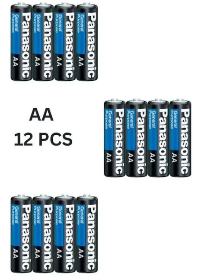 Panasonic AA Carbon Zinc Batteries – 12 Pack | Reliable Power for Household Devices & Electronics | Consistent Performance & Long Life - Image 2