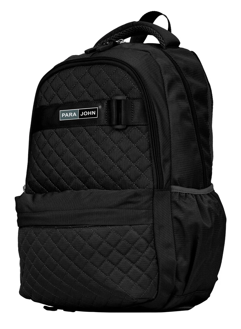 بارا جون Parajohn 18 Inch School Backpack for Boys & Girls, Lightweight Durable School Bag with Multiple Compartments,Black