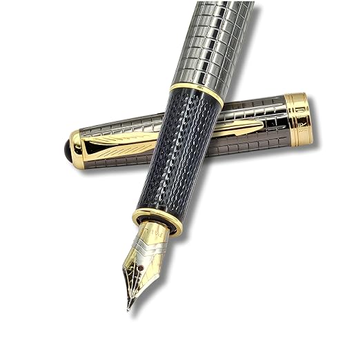 THE VENTI Venti Fountain Pen – Metal Luxury Pen, Schmidt Nib (Medium), Best Pen Gift Set for Men & Women, Professional, Executive, Office, Nice Pens,Return Gift (F111-Grey) - Image 3