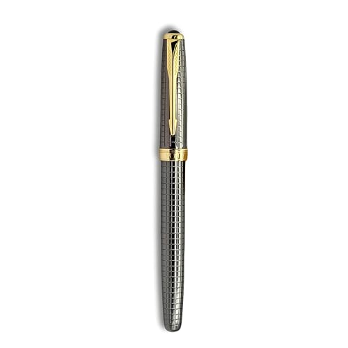 THE VENTI Venti Fountain Pen – Metal Luxury Pen, Schmidt Nib (Medium), Best Pen Gift Set for Men & Women, Professional, Executive, Office, Nice Pens,Return Gift (F111-Grey) - Image 2