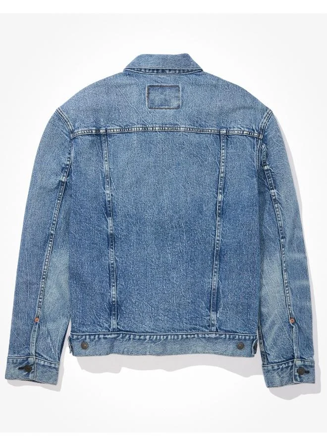 American Eagle Casual Denim Trucker Jacket