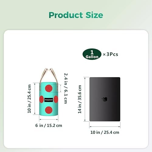 SPONDWILD 3 Pack Hanging Strawberry Planter Bags 1 Gallon Hanging Grow Bags with Bottom Planting Hole Thickened PE Strawberry Pot for Vegetables Herbs Tomatoes - Image 3