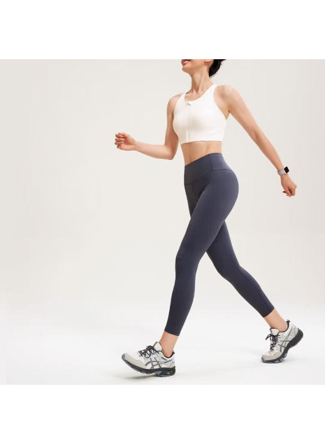 Vfu High-strength Zipper Sports Bra Shockproof Quick-dry Women's Running Training Fitness Bra White S - Image 5