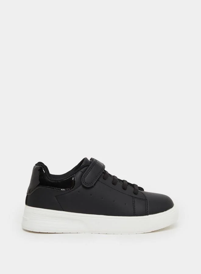 Styli Styli Teen Plain Hook and Loop Sneakers