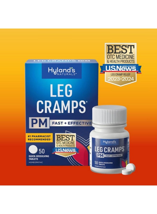 Hyland's, Leg Cramps PM Tablets, Nighttime Formula, Natural Relief of Calf, Foot and Leg Cramps at Night, Quick Dissolving Tablets, 50 Count - Image 2