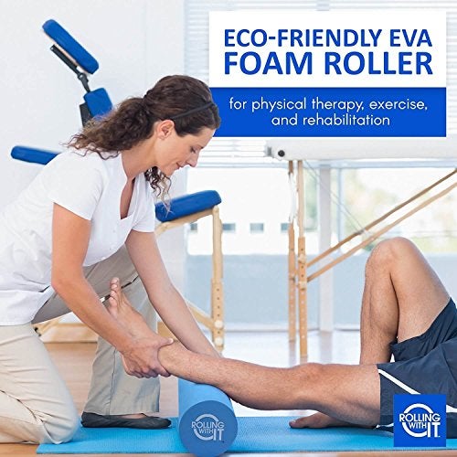 Rolling With It Foam Roller with High Density for Physical Therapy, Muscle Roller for Exercise and Muscle Recovery, Eco-Friendly Back Roller, Firm and Smooth Surface Massage Roller, Size: 18 inches - Image 4