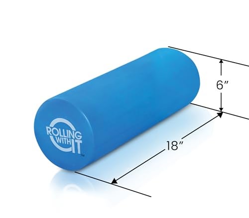 Rolling With It Foam Roller with High Density for Physical Therapy, Muscle Roller for Exercise and Muscle Recovery, Eco-Friendly Back Roller, Firm and Smooth Surface Massage Roller, Size: 18 inches - Image 3