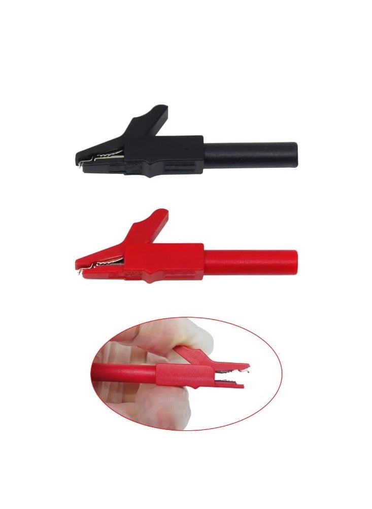 KASTWAVE - Electronic Digital Multimeter Test Leads Kit, Crocodile Clips Replaceable Probe Tips Set Multifunctional Test Lead Wire Kit - Image 1