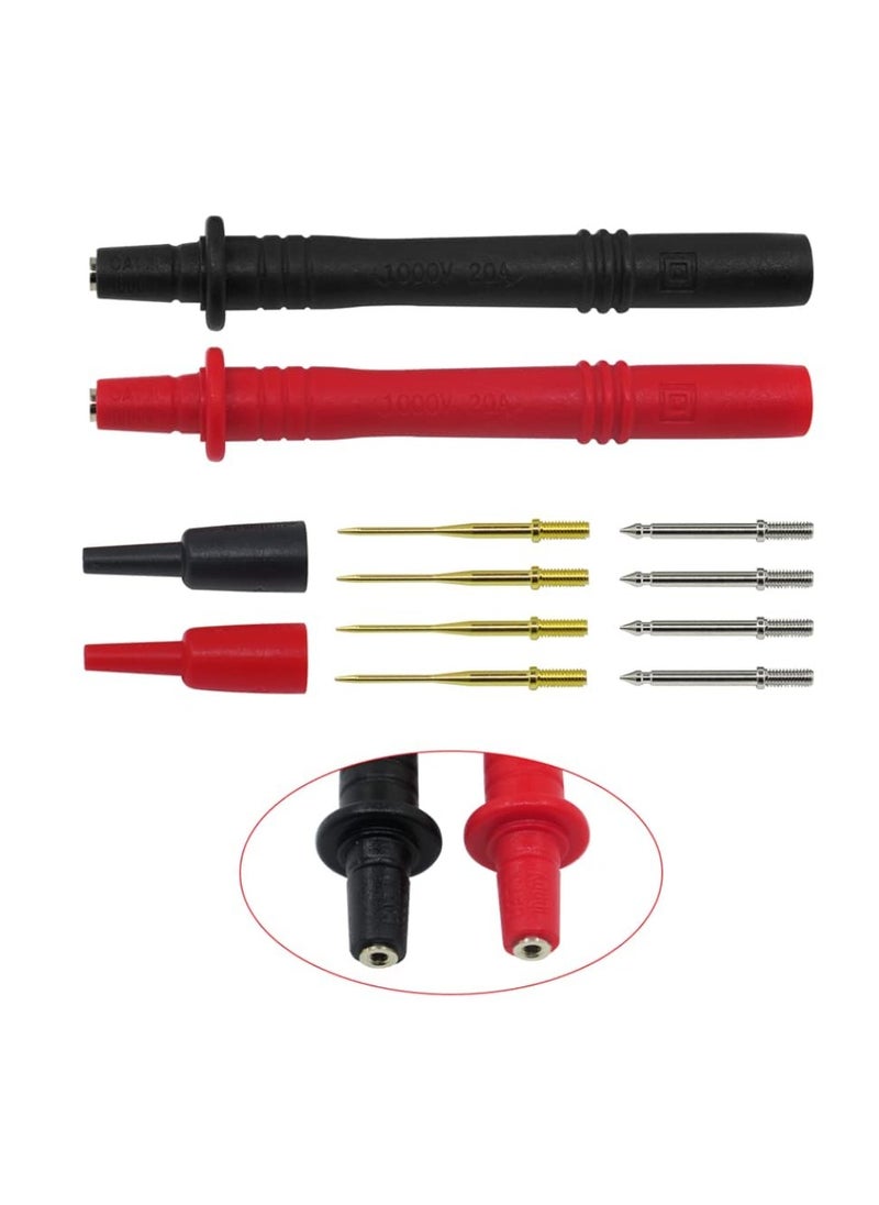 KASTWAVE - Electronic Digital Multimeter Test Leads Kit, Crocodile Clips Replaceable Probe Tips Set Multifunctional Test Lead Wire Kit - Image 1