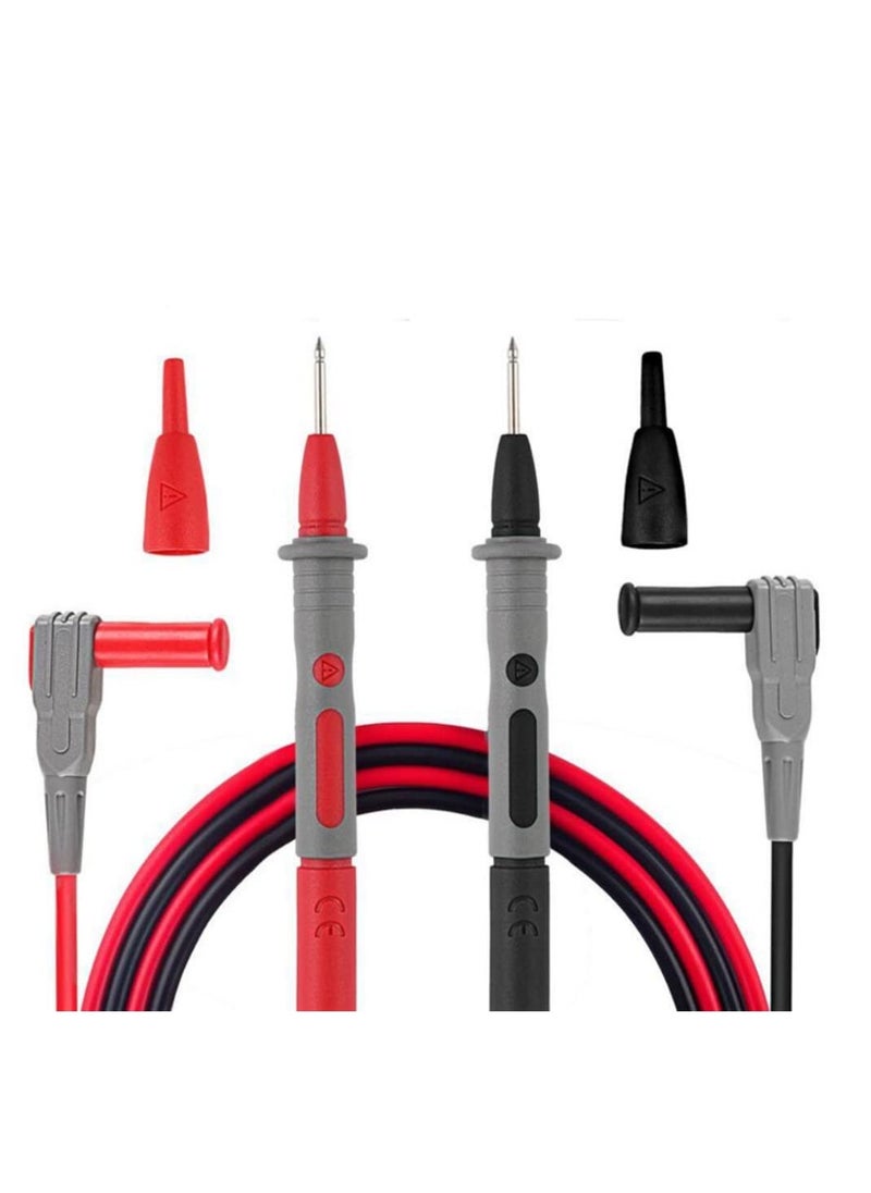 KASTWAVE - Electronic Digital Multimeter Test Leads Kit, Crocodile Clips Replaceable Probe Tips Set Multifunctional Test Lead Wire Kit - Image 1