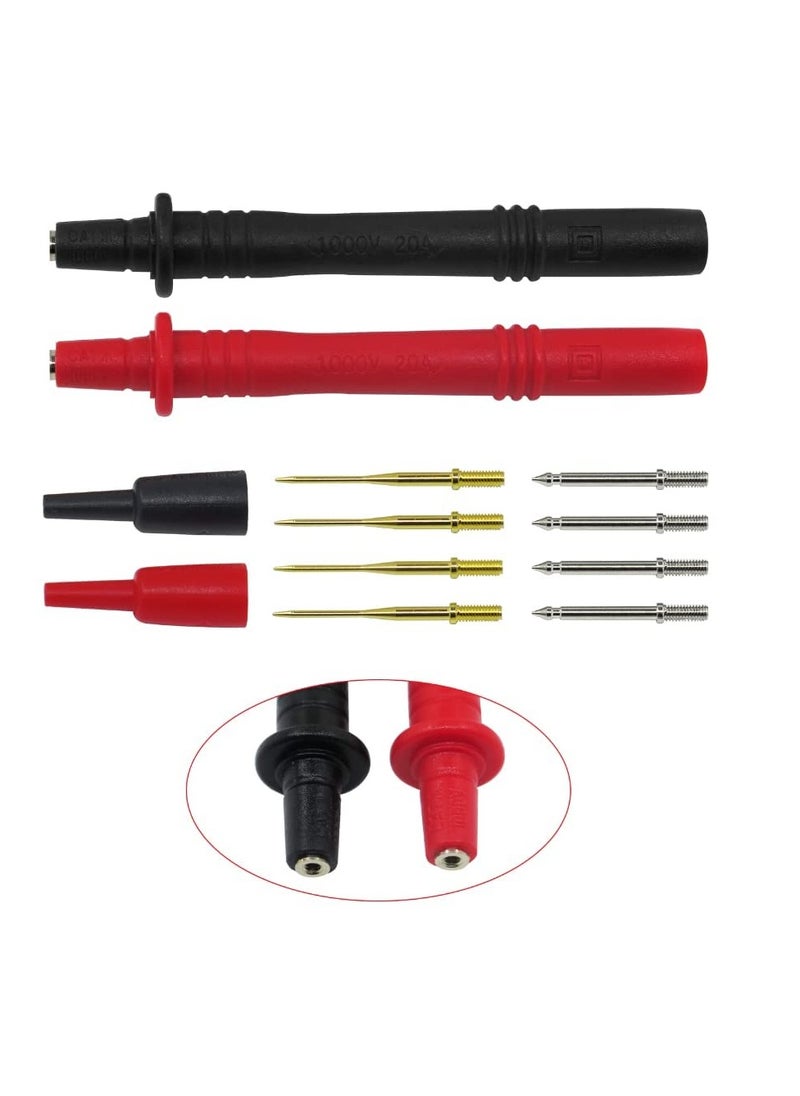 KASTWAVE - Electronic Digital Multimeter Test Leads Kit, Crocodile Clips Replaceable Probe Tips Set Multifunctional Test Lead Wire Kit - Image 1